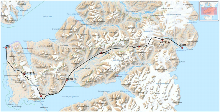 Svalbard på tvers våren 2014