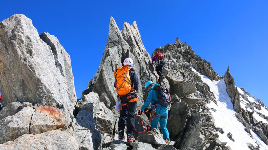 Aiguille d’Entrèves-traversen